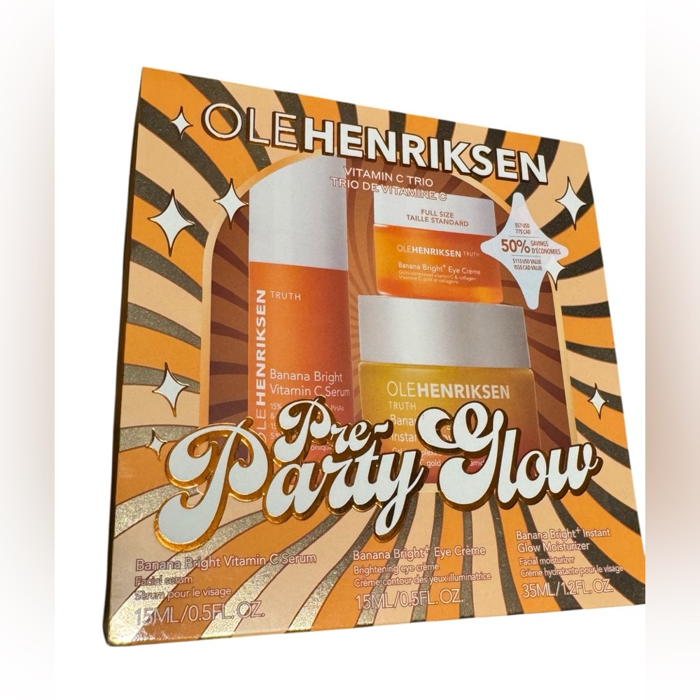 Ole Henriksen Pre-Party Glow Vitamin C Trio Set New In Box